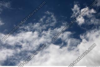 Photo Texture of Blue Clouded Clouds